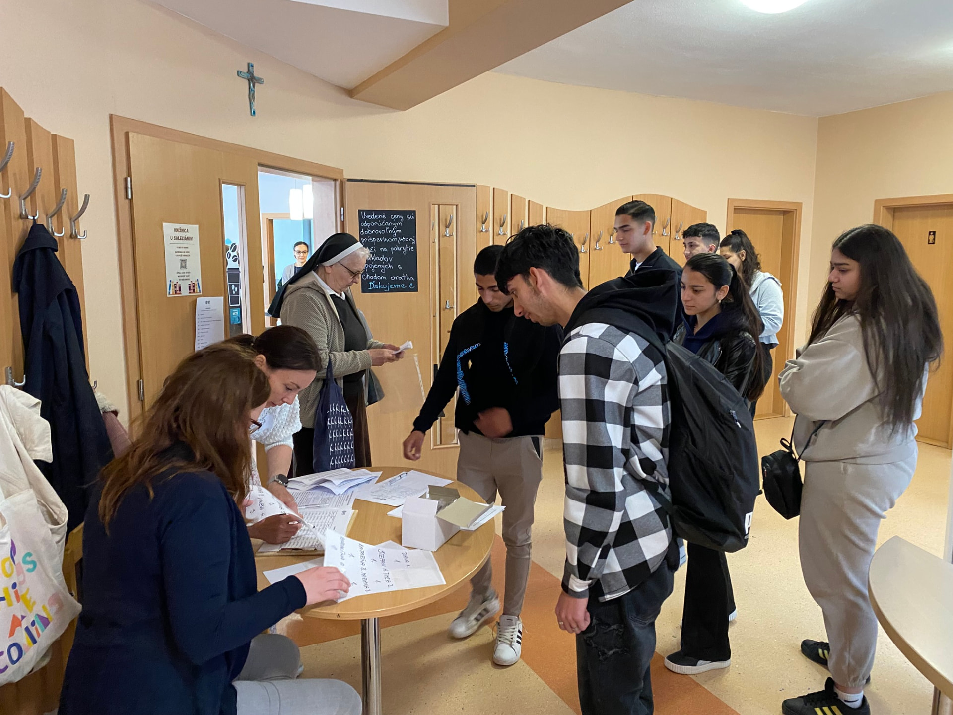 Registrácia účastníkov na začiatku stretnutia